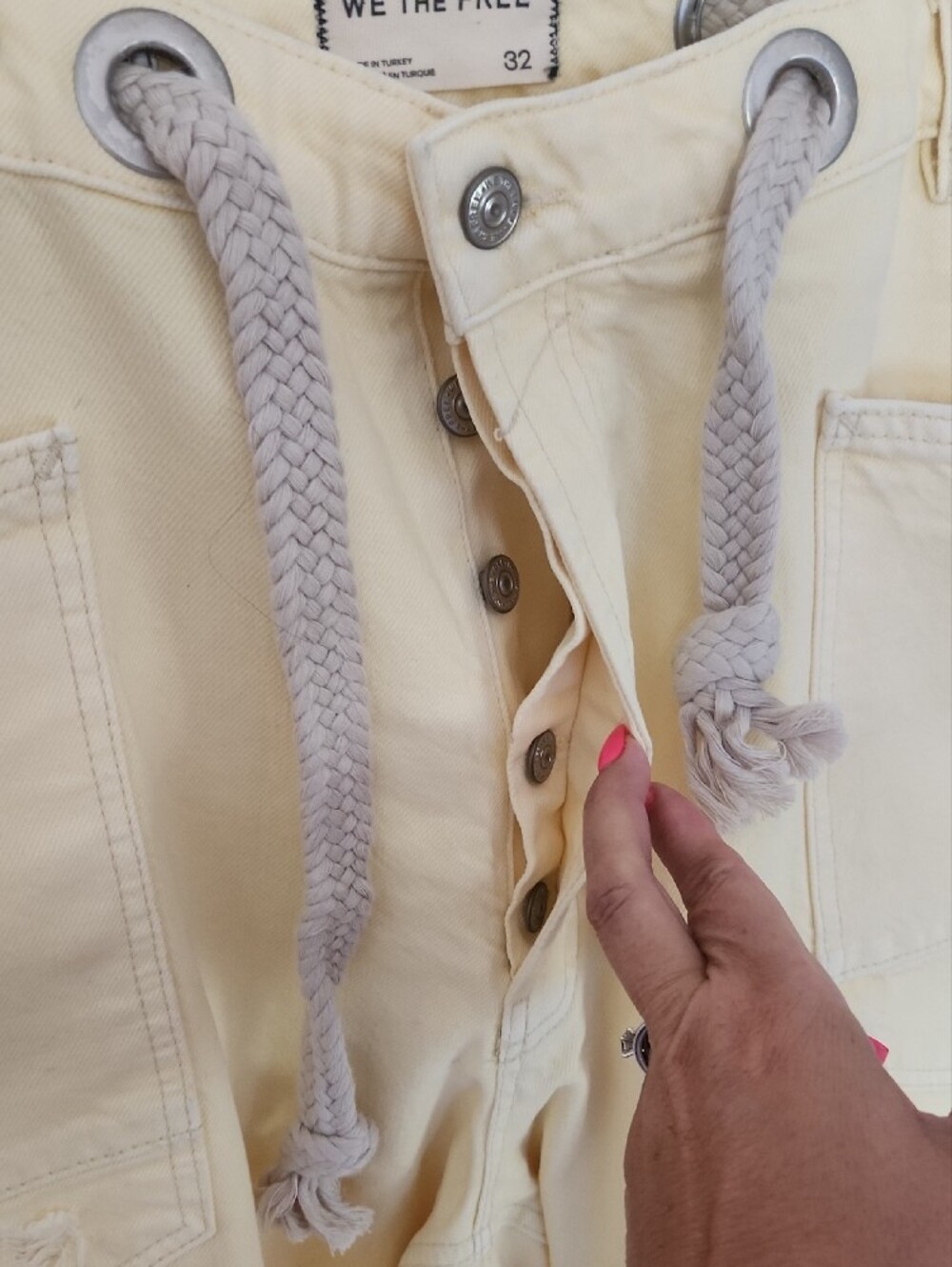 🍋 We The Free Moxie Barrel Jeans - Lemon Icing - Picture 11 of 13